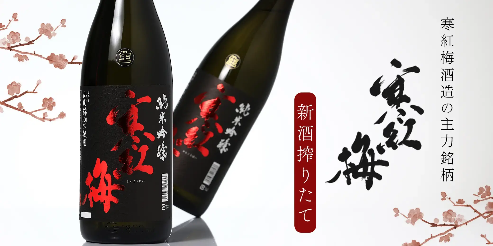 寒紅梅 純米吟醸 山田錦50% 新酒搾りたて