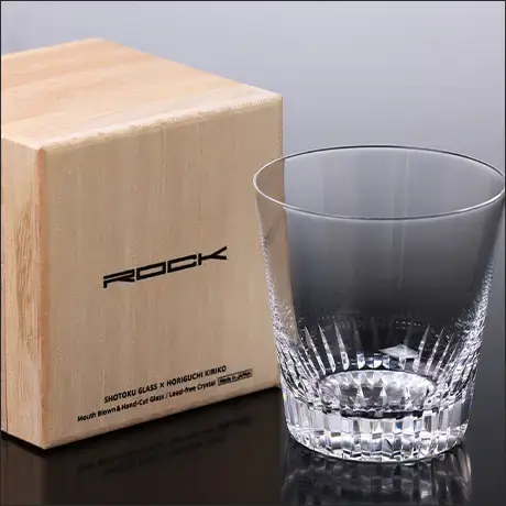 ROCK #01 松徳硝子×堀口切子 桐箱入