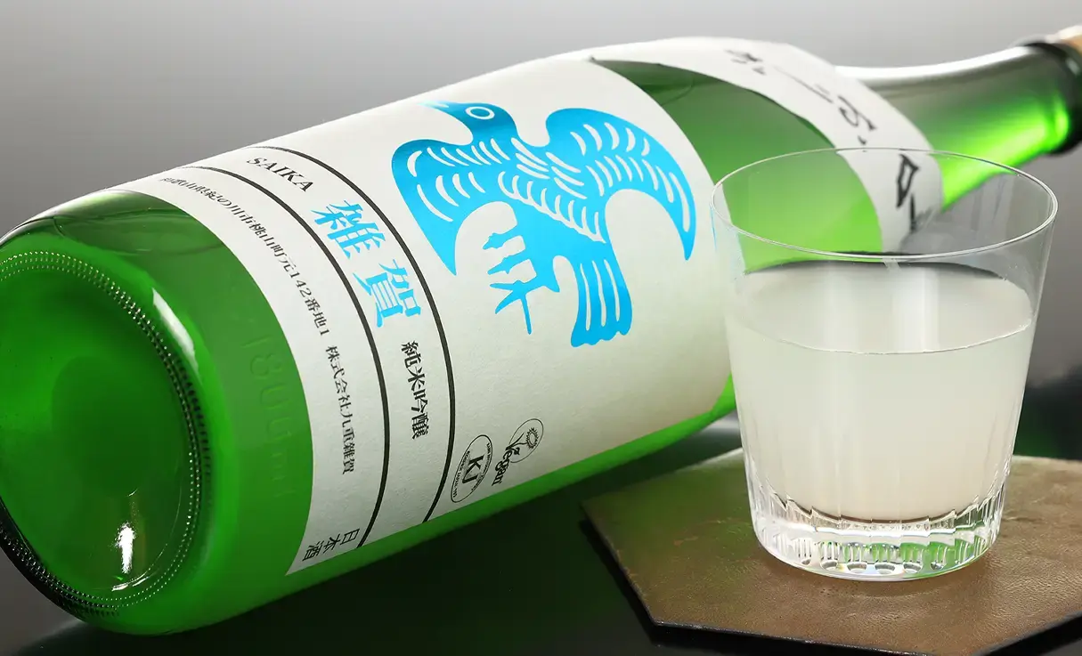 雑賀 純米吟醸 辛口 おりがらみ 1.8L | 雜賀（九重雜賀） | 酒専門店鍵や