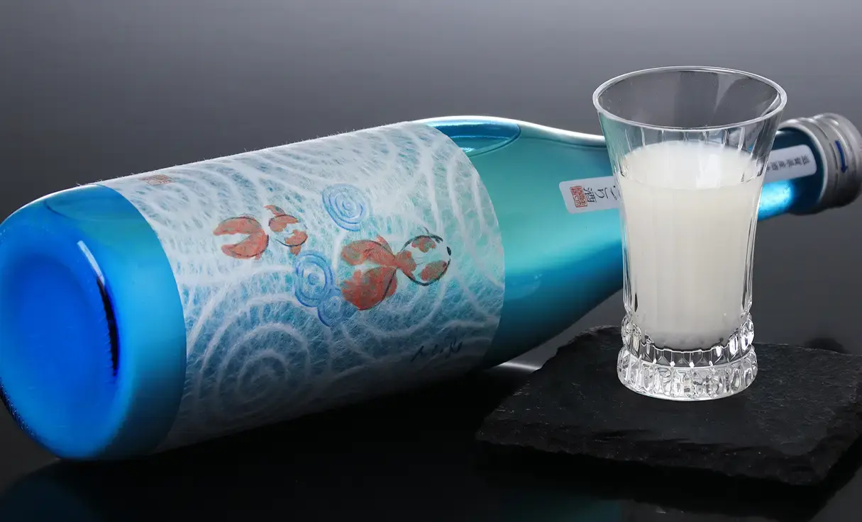 美冨久 山廃純米 夏にごり 金魚ラベル 火入 720ml