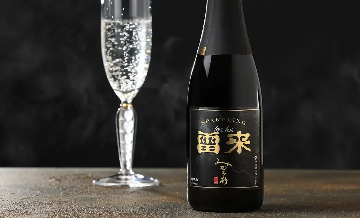 みむろ杉 sparkling 雷来 360ml | みむろ杉（今西酒造） | 酒専門店鍵や