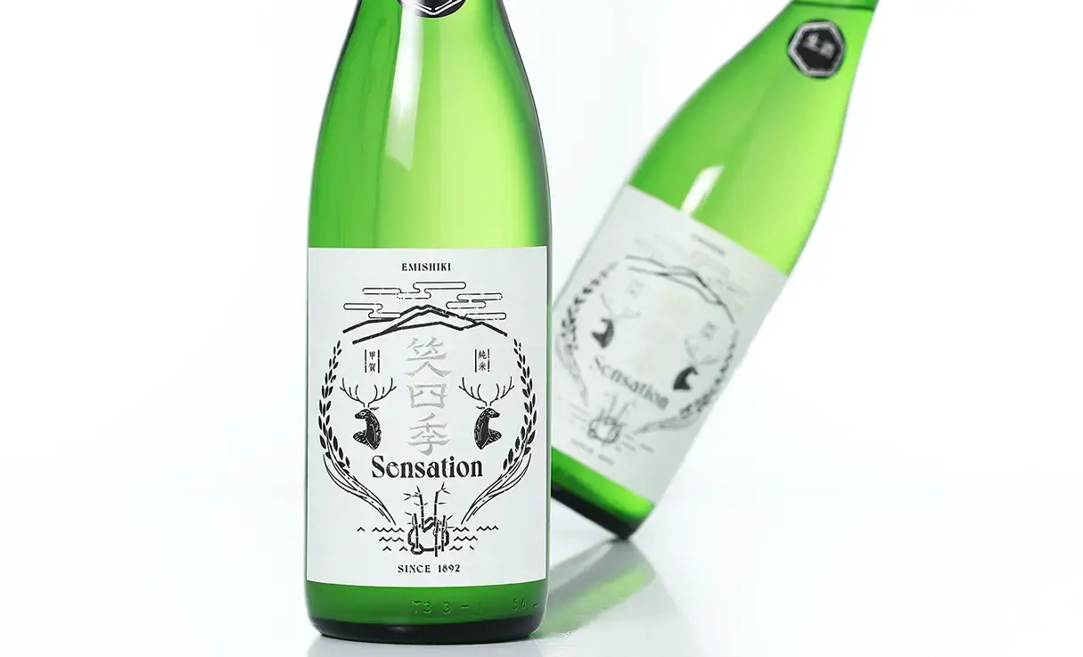 笑四季 Sensation白ラベル 生原酒 おりがらみ 1.8L