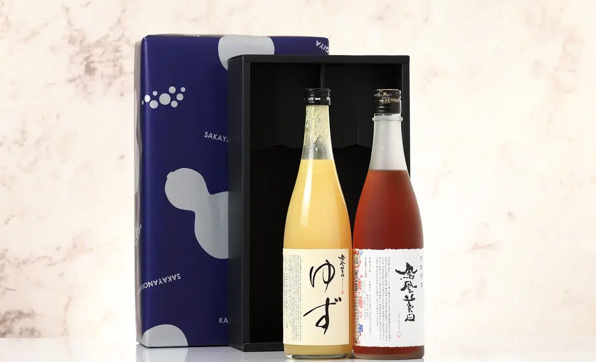 鳳凰美田 ゆず酒 & 芳醇あんず酒 各1.8L 鳳凰美田 芳醇あんず酒・ゆず酒 ギフトセット | 小林酒造/鳳凰