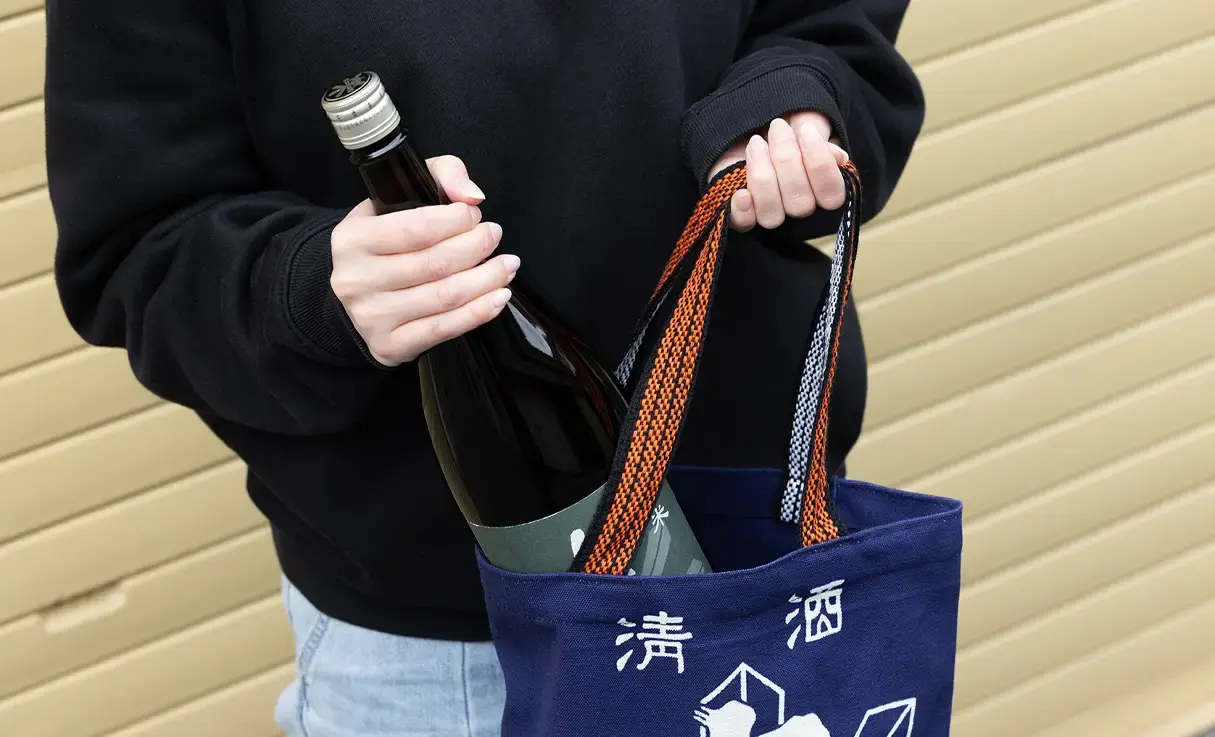 Bちゃん品同梱品和装バック 本藍染 バケツバッグ タッセル付き/徳島県/伝統工芸品/ハンドバッグ