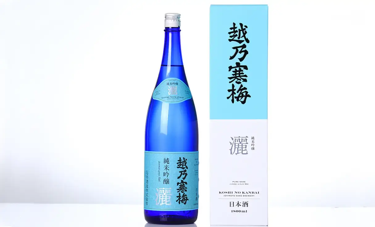 越乃寒梅 純米吟醸 灑 化粧箱 1.8L 1本用