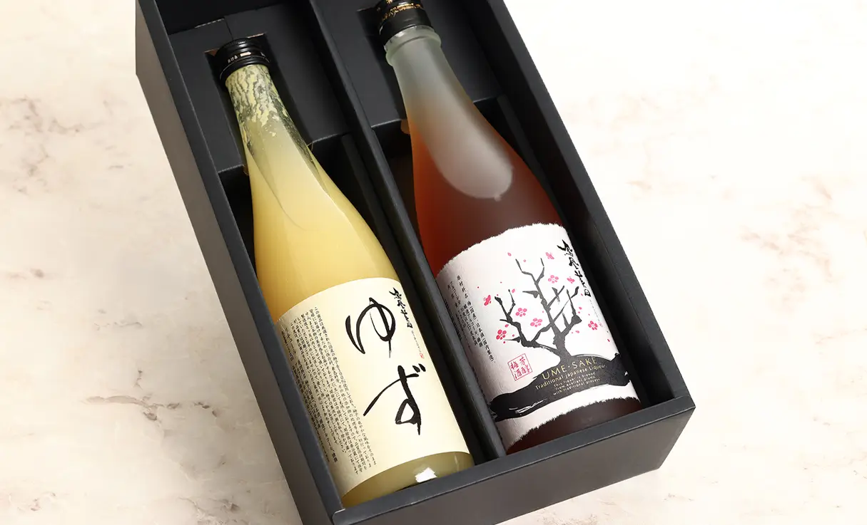 鳳凰美田 熟成秘蔵梅酒・ゆず酒 ギフトセット
